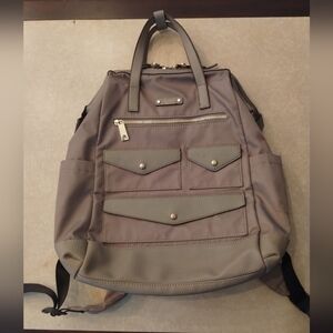 Tutilo New York gray laptop back pack work bag carry-all breifcase bag